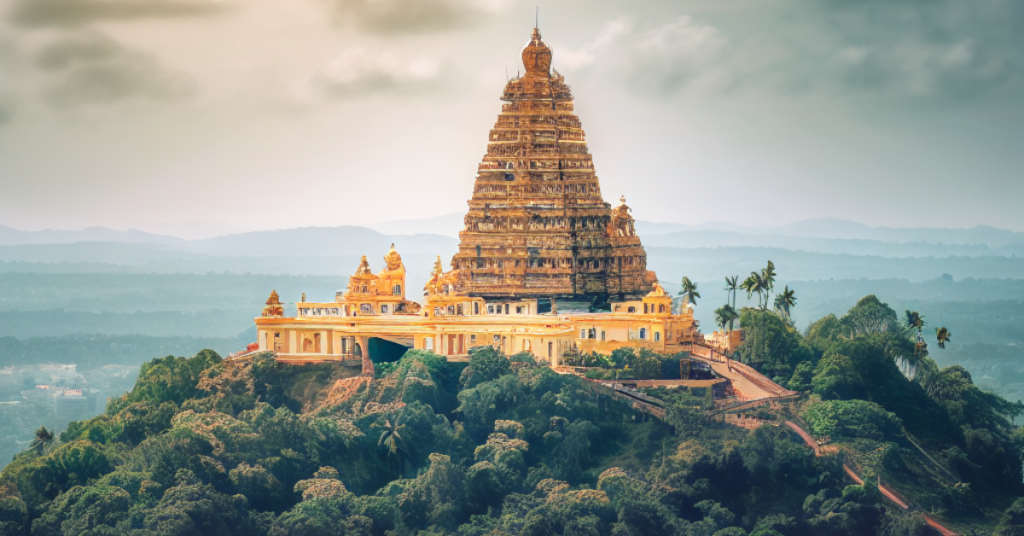 the famous kanaka durga temple in vijayawada